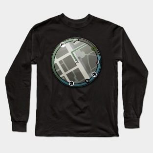 Grand Theft Auto Mini-Map Design Long Sleeve T-Shirt